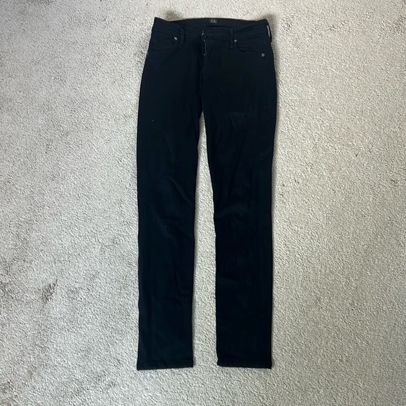 Citizens of Humanity Black Avedon Slick Skinny Leg Jeans - Picture 1 of 4